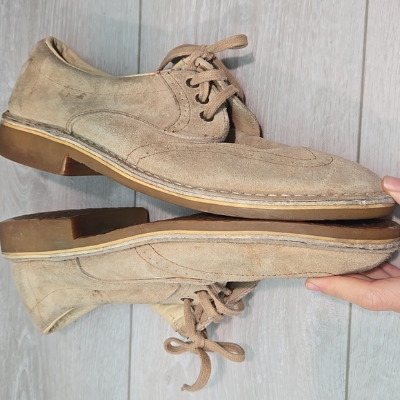 Men\'s Suede Wingtip Derby - Beige/Tan main image 12